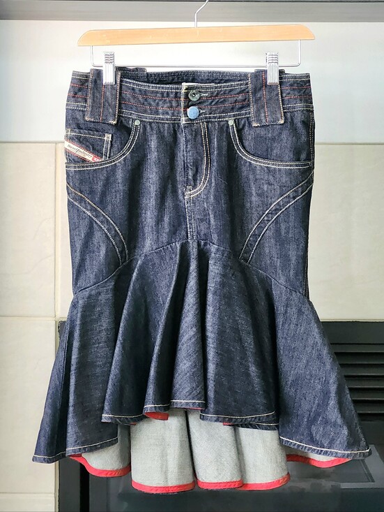 Diesel Denim - Diesel 100% Cotton Skirt, Denim Blue in Size 6